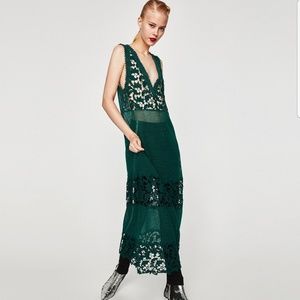 Zara maxi lace dress